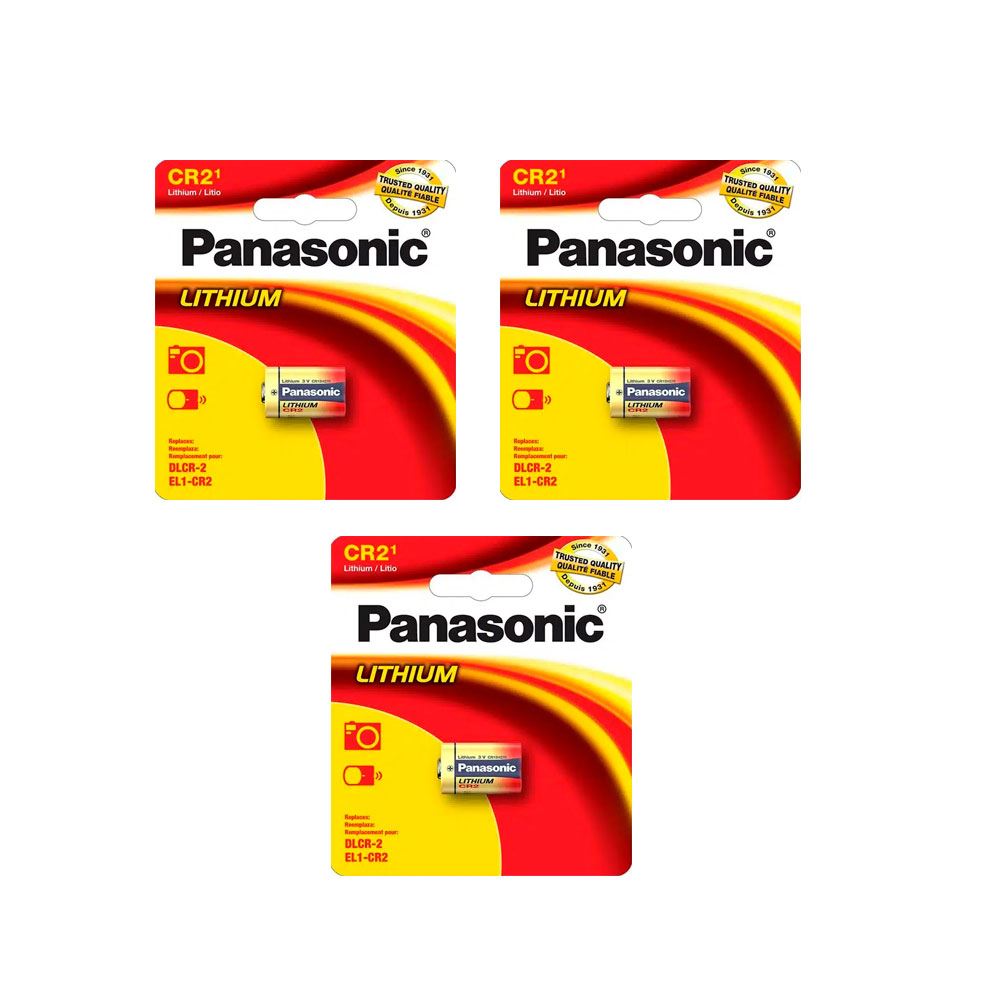 Pilas Panasonic Litio CR2 Pack x3