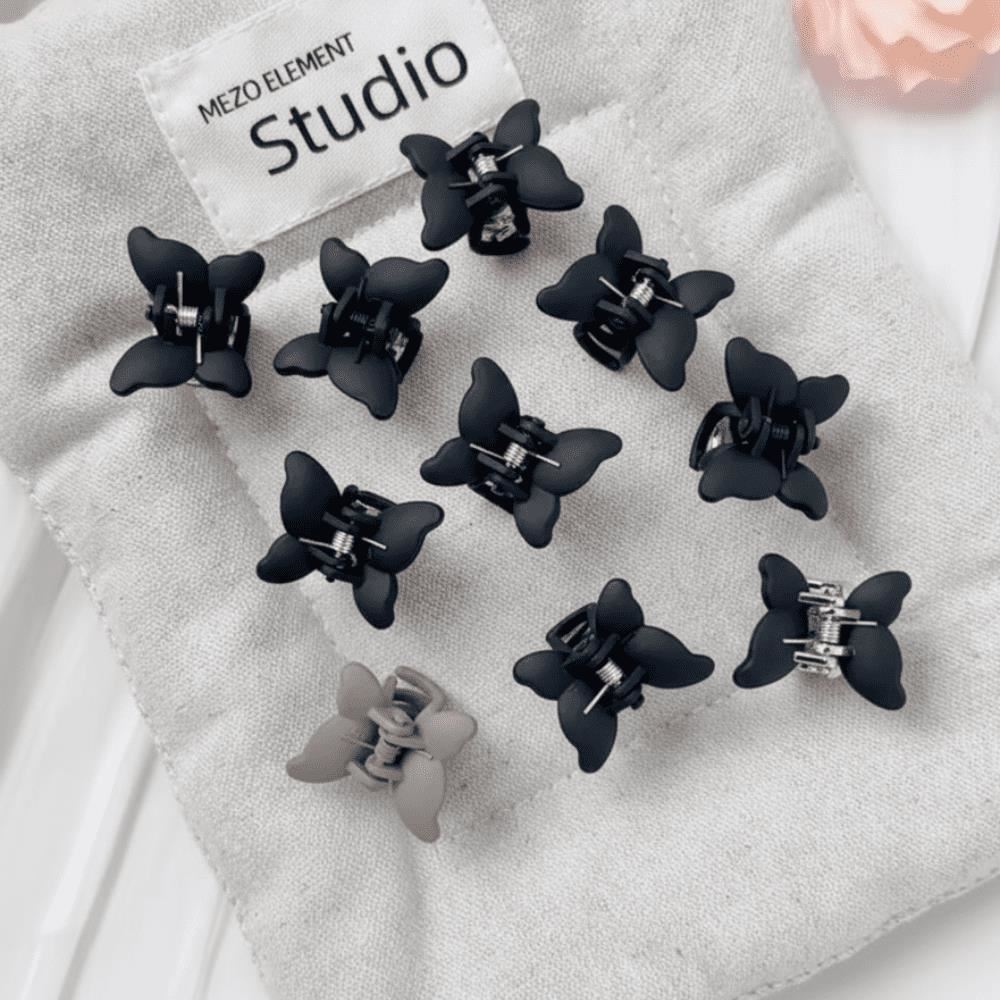 Set x 100 Ganchos Piojitos Negros Para el Cabello