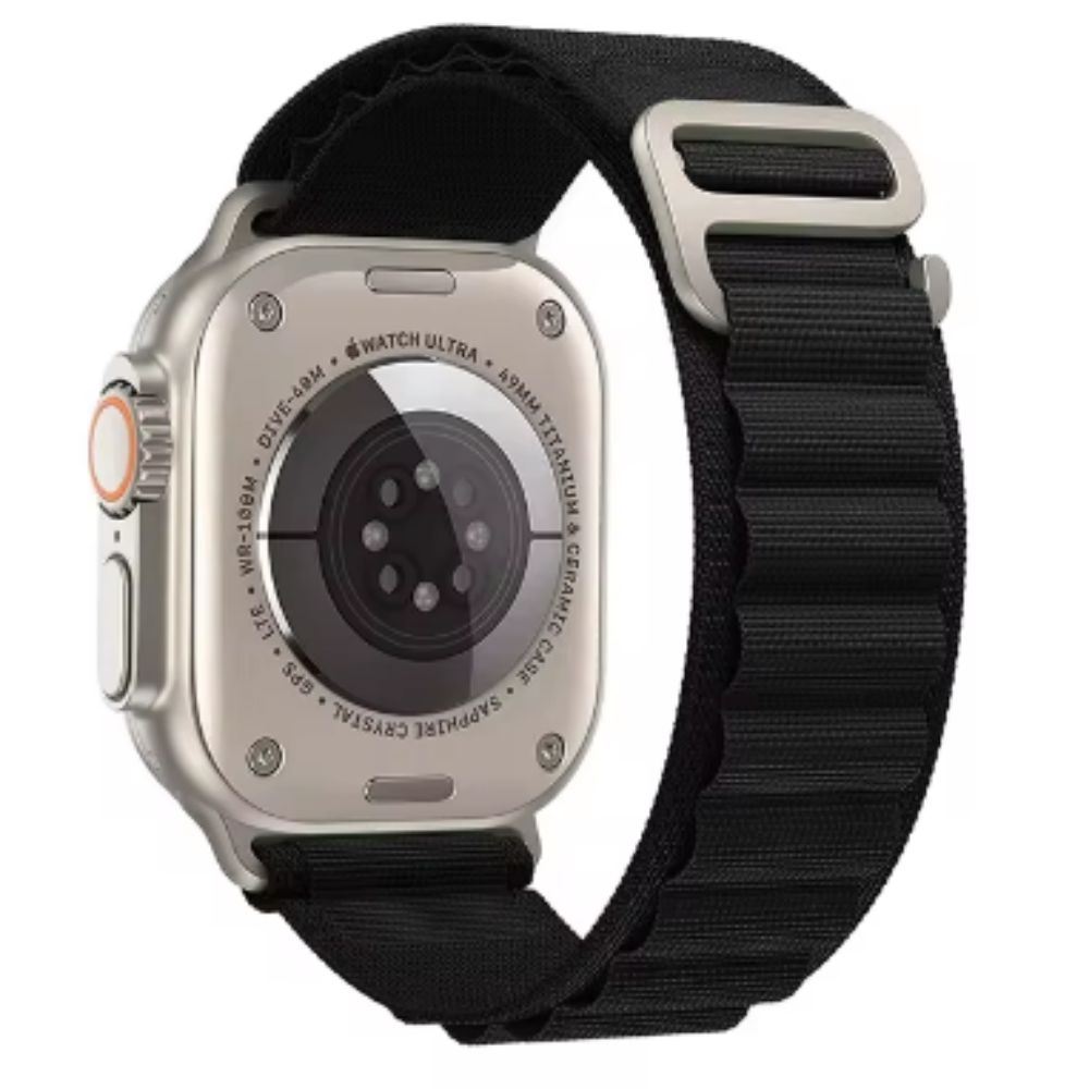 Correa Alpine Loop Para Apple Watch Color Negro 44/45/46/49mm