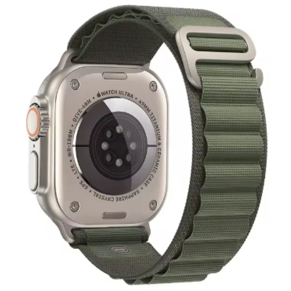 Correa Alpine Loop Para Apple Watch Color Verde 44/45/46/49mm