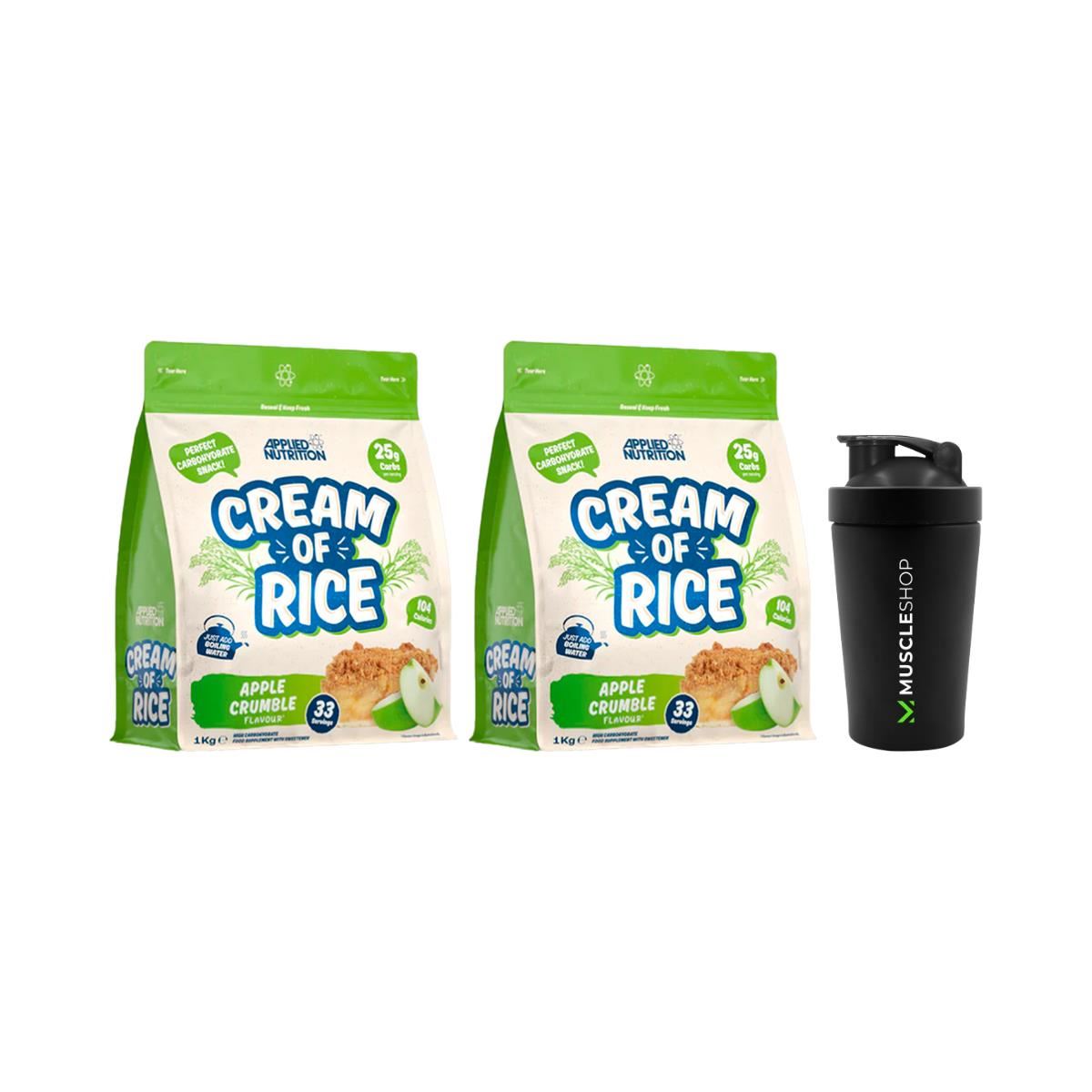 Pack de 2 Carbohidratos Rápida Absorción Cream of Rice 1 kg. c/u