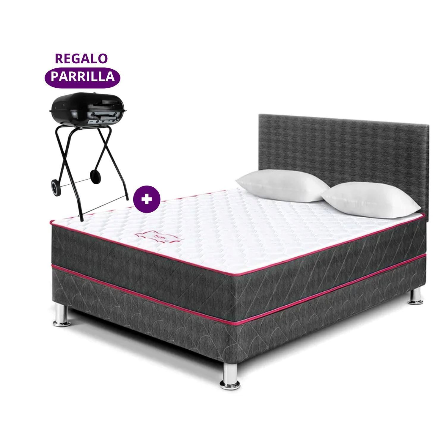 Juego de dormitorio Paraíso Nappy 2PLZ con 2 Almohadas + Parrilla de Regalo