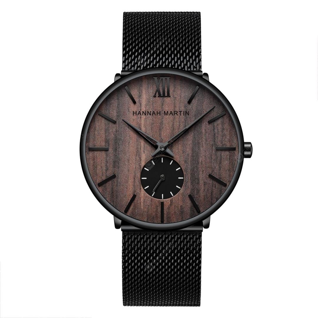 RELOJ HANNAH MARTIN MATE NEGRO Y CELESTE CRIMINAL