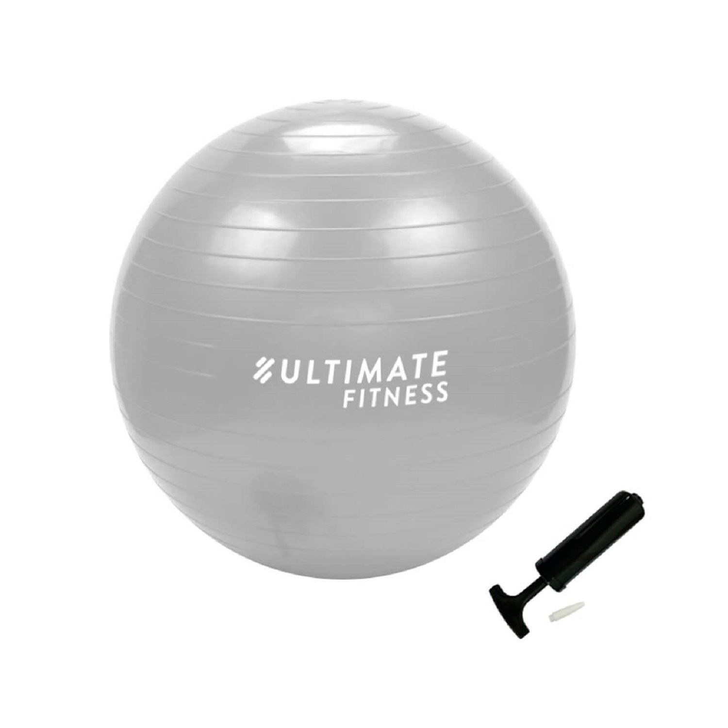Balón Pilates 55 cm con Inflador Gris