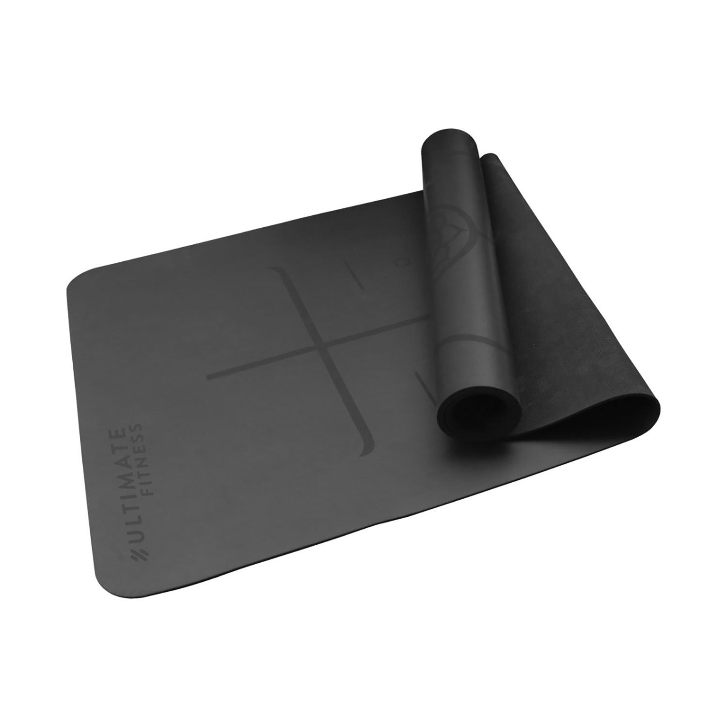 Mat de Yoga Premium PU Natural Rubber 5 mm Negro