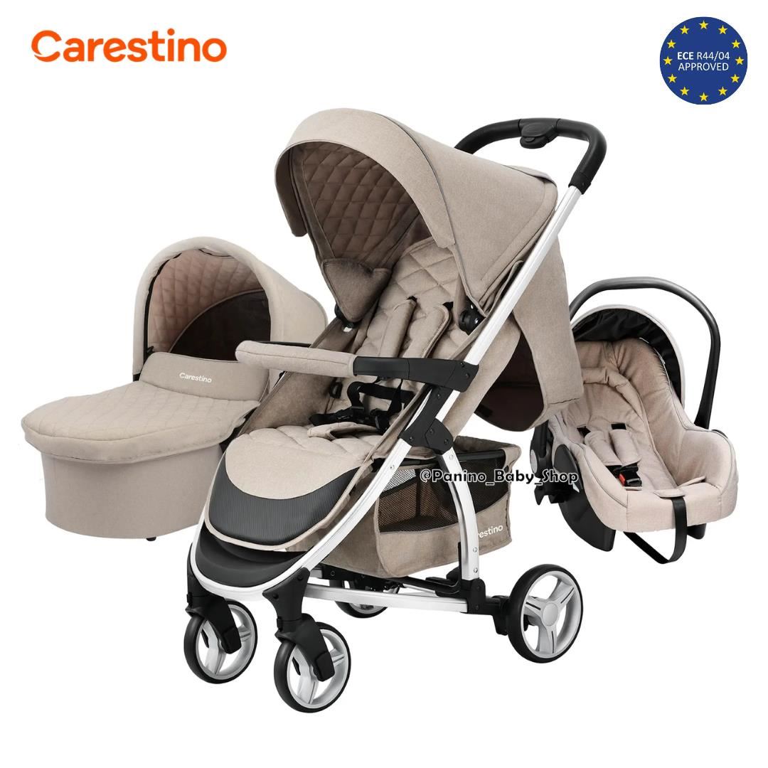Coche Cuna Travel System Premium 3en1 -LONDON- Beige