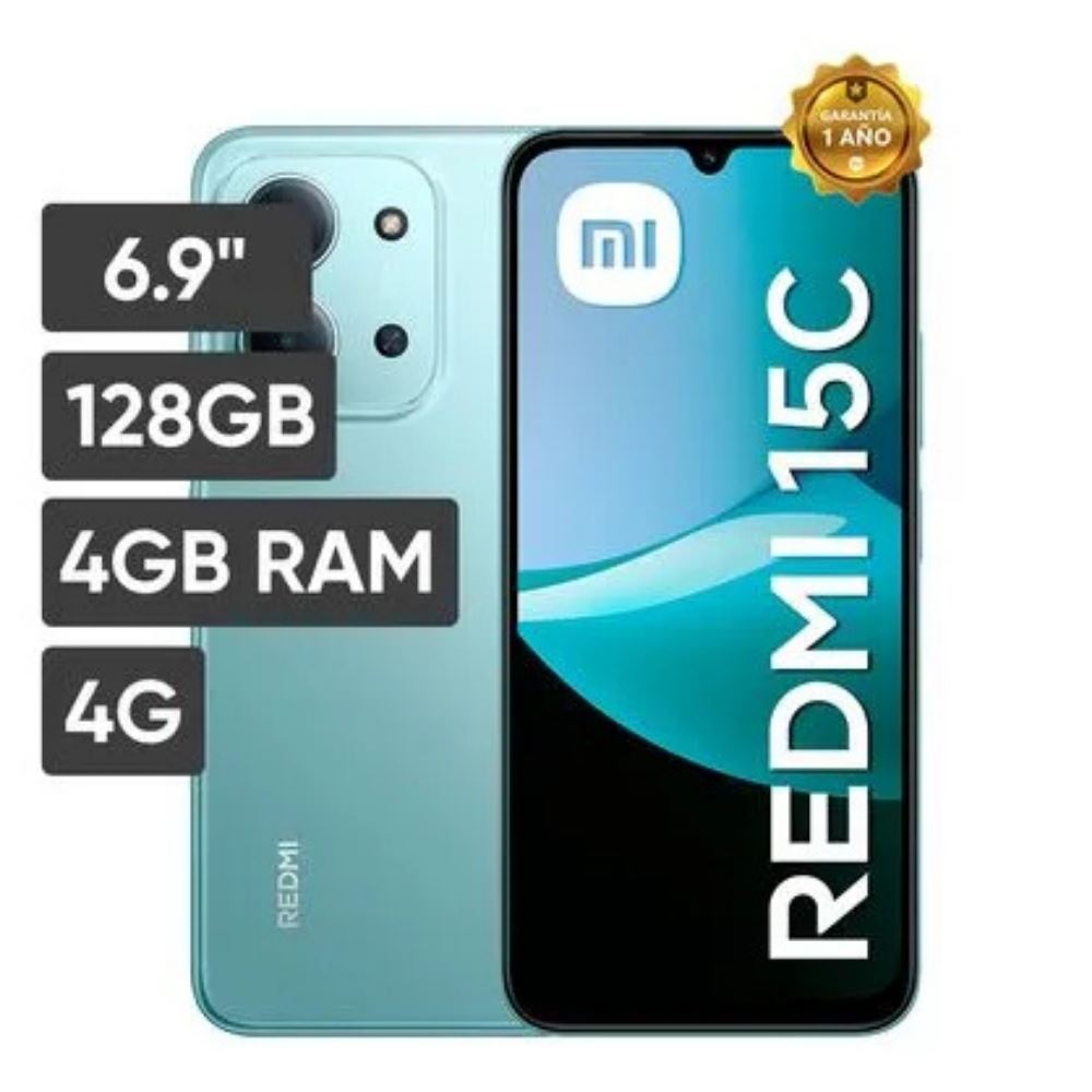 CELULAR REDMI 15C 4+128GB VERDE