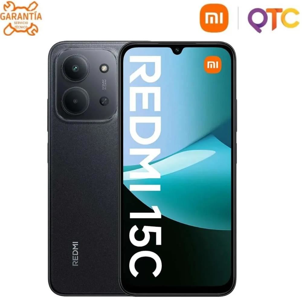 Celular Xiaomi Redmi 15C 6.9" 4GB RAM + 256GB ROM - Negro