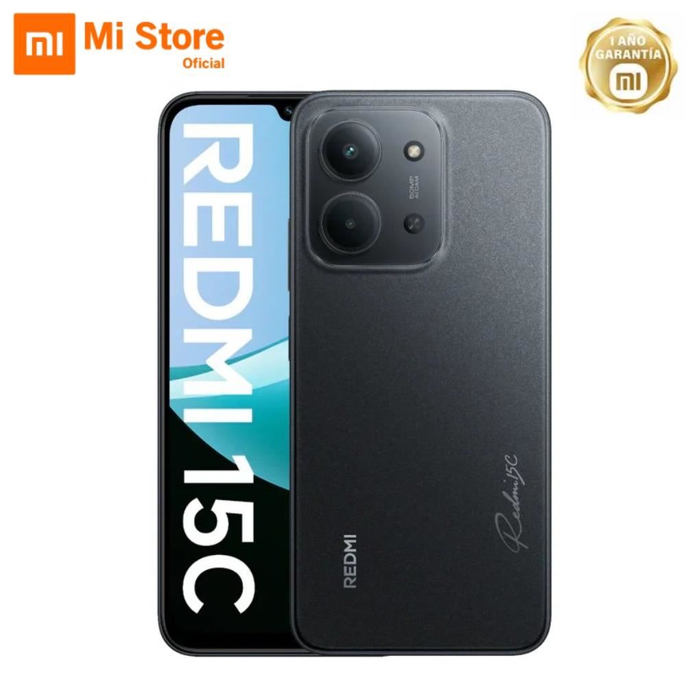 Celular Xiaomi Redmi 15C 6.9" 4GB RAM + 256GB ROM - Negro
