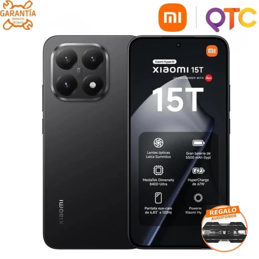 Smartphone Xiaomi 15T 12GB RAM 512GB ROM Negro