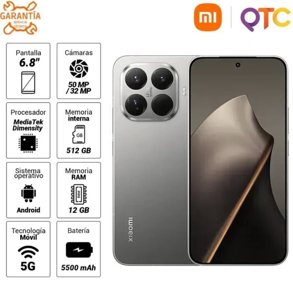 Xiaomi 15T Pro 6,83" 12GB RAM + 512GB ROM - Gris