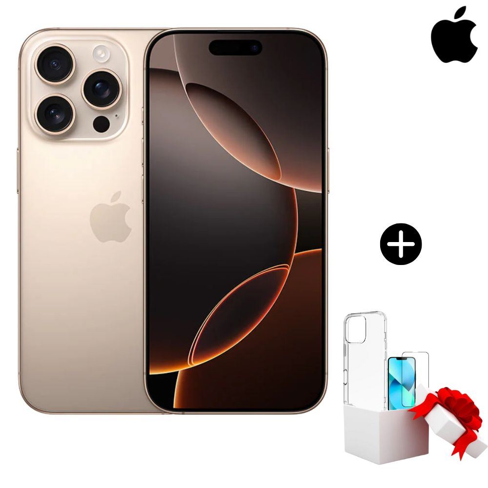 Apple Iphone 16 Pro 128Gb Esim - Desert Titanium + Mica y case de regalo