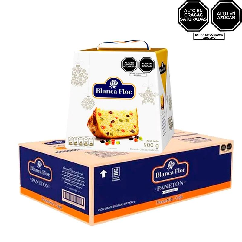 Paneton BLANCA FLOR Caja 900g Caja 6u