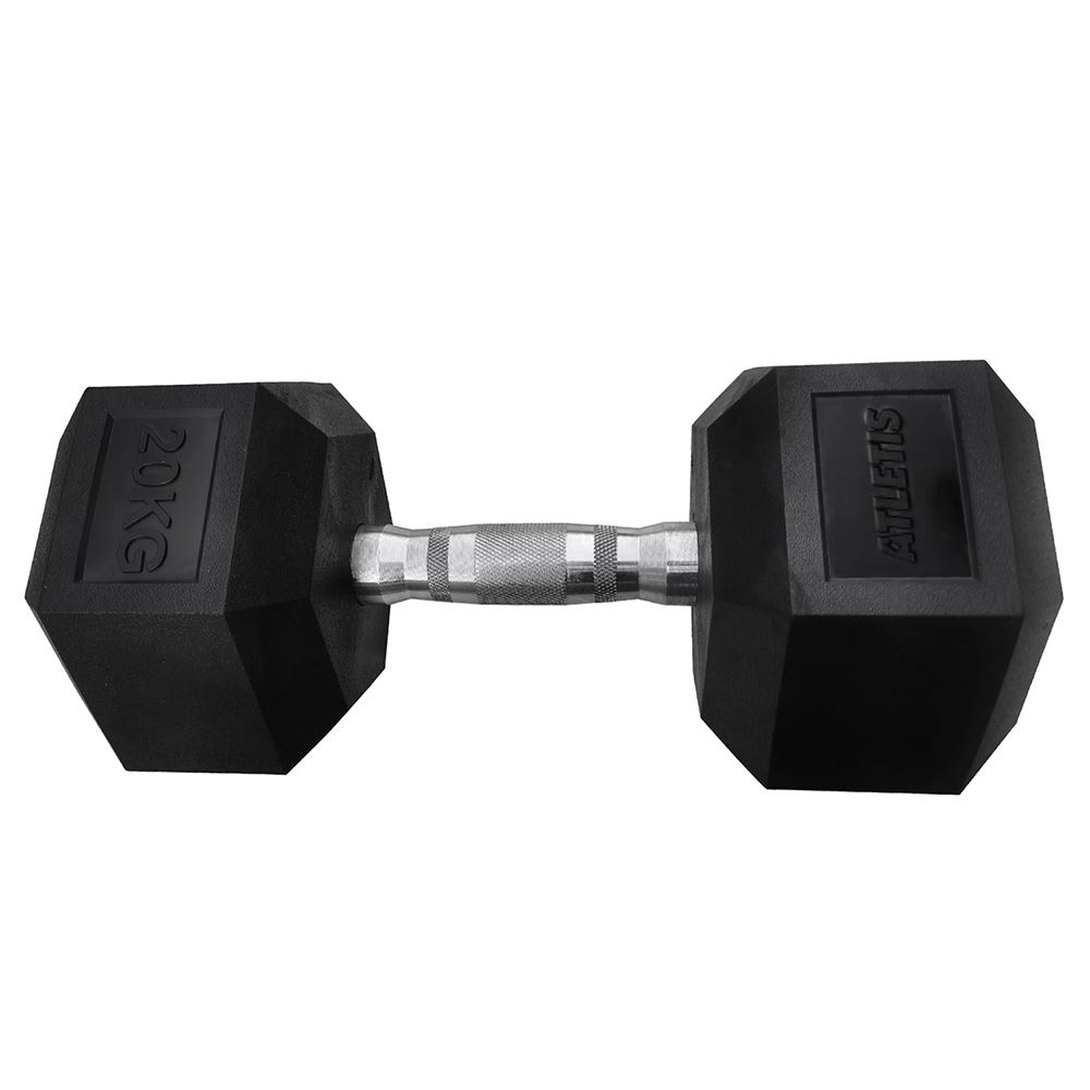 Mancuerna Atletis hexagonal PVC-Acero 20 kg