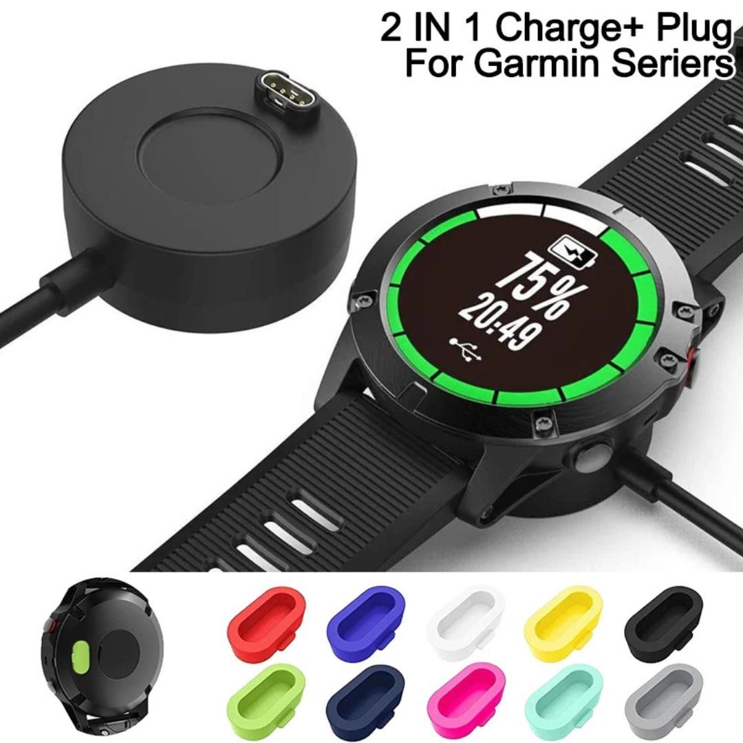 Cable de carga para Reloj Garmin con Adaptador de Escritorio.