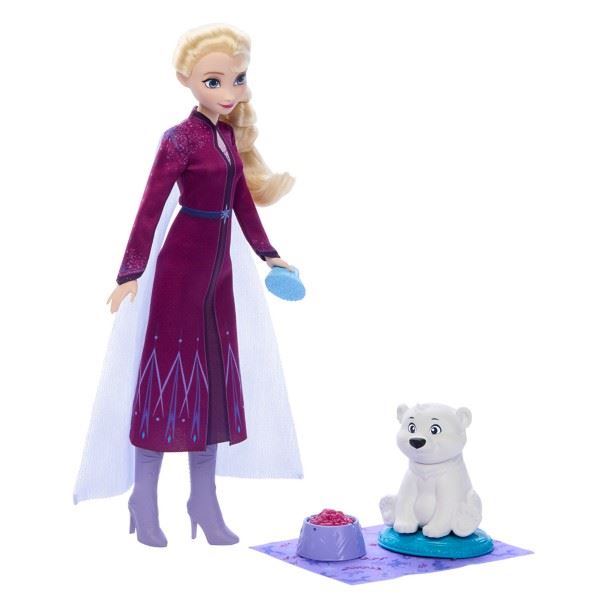Set de muñeca Elsa y cachorro de oso – Colección Animales de Arendelle