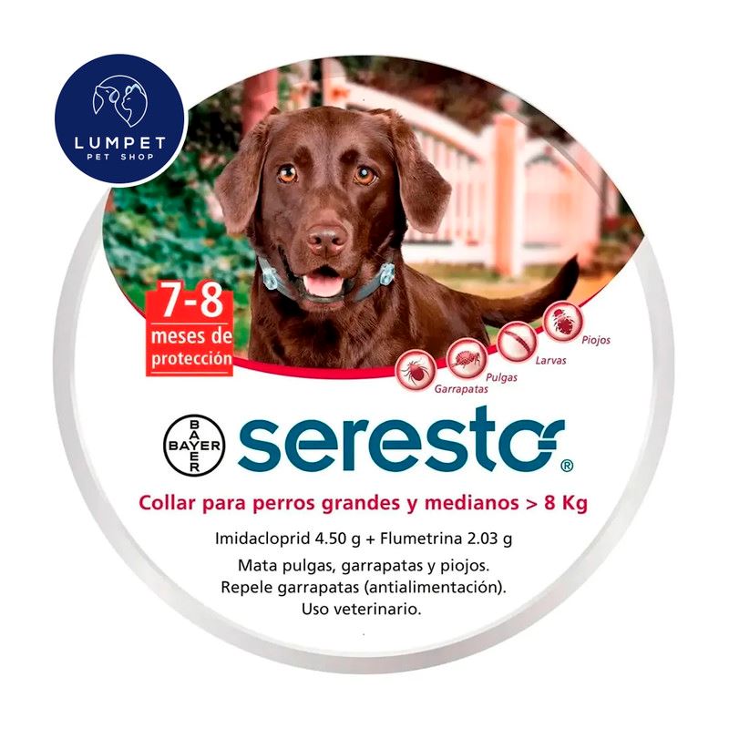 Seresto Collar Antipulgas Para Perros Mayores A 8 kg
