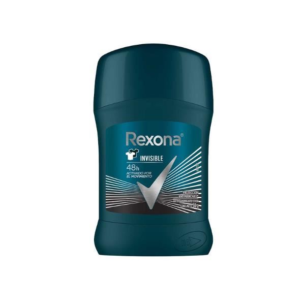 Rexona Deo Men Barra Invisible - Frasco 50 G