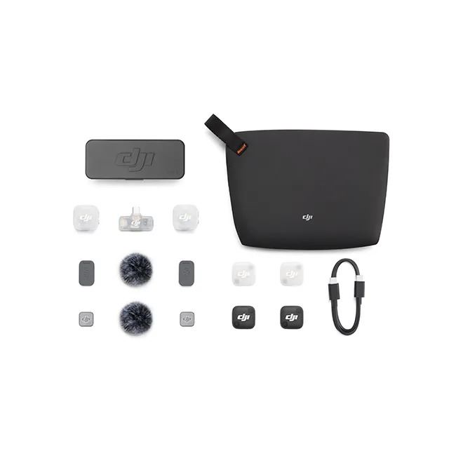 Micrófono DJI Mic Mini 2 (2 TX + 1 Mobile RX + Charging Case)