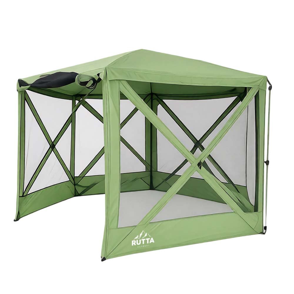 Toldo Camping Instantáneo 3.5m Impermeable 1000 mm C/Mosquitera