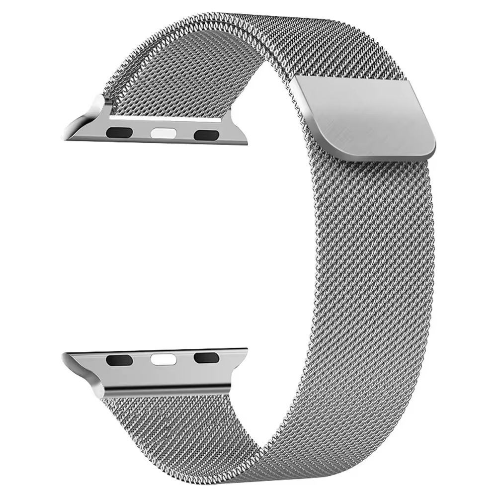 Correa Milanese Loop para Apple Watch 44/45/46/49mm Plateado
