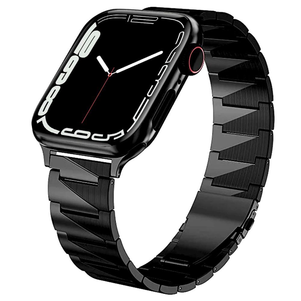 Correa de Acero para Apple Watch 44/45/46/49mm Small Square Negro