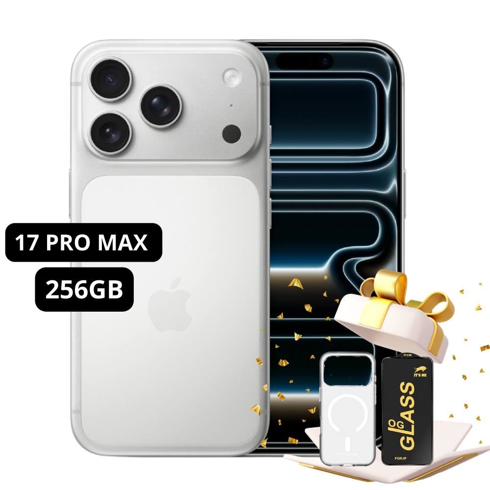 IPHONE 17 PRO MAX 256GB ESIM - SILVER + MICA Y CASE DE REGALO