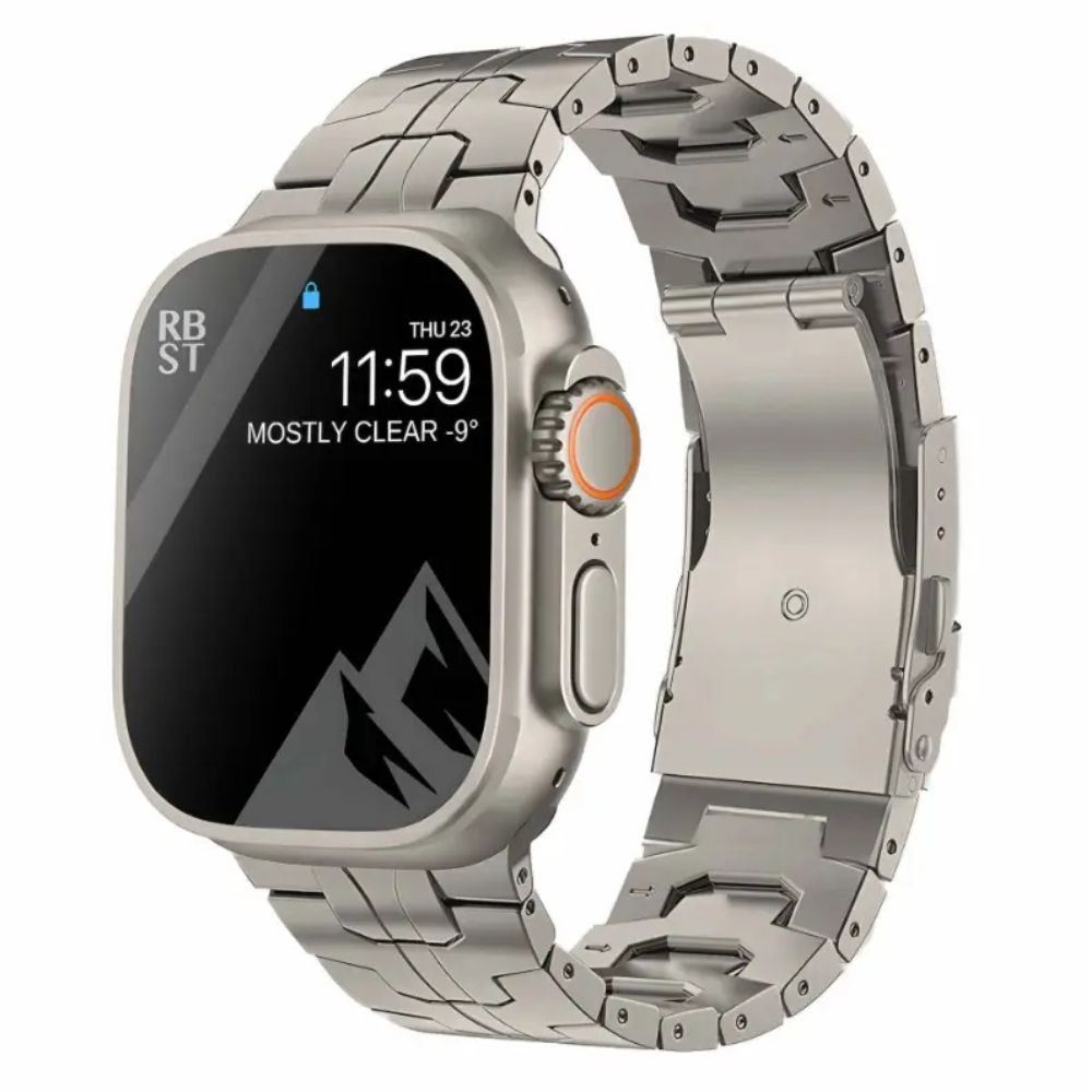 Correa Titanio para Apple Watch Ultra Iron Man Acabado Mate