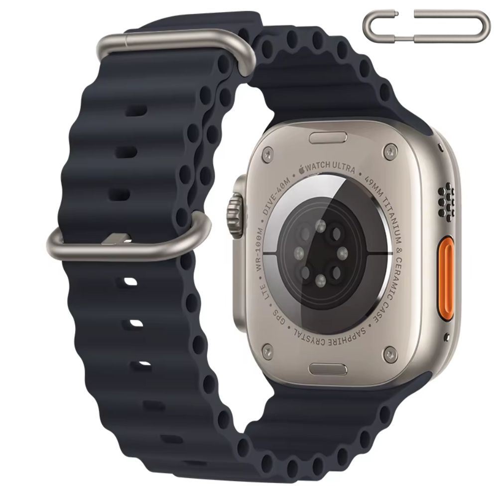 Correa Ocean Ultra para Apple Watch Color Negro Hebilla Ajustable Titanio
