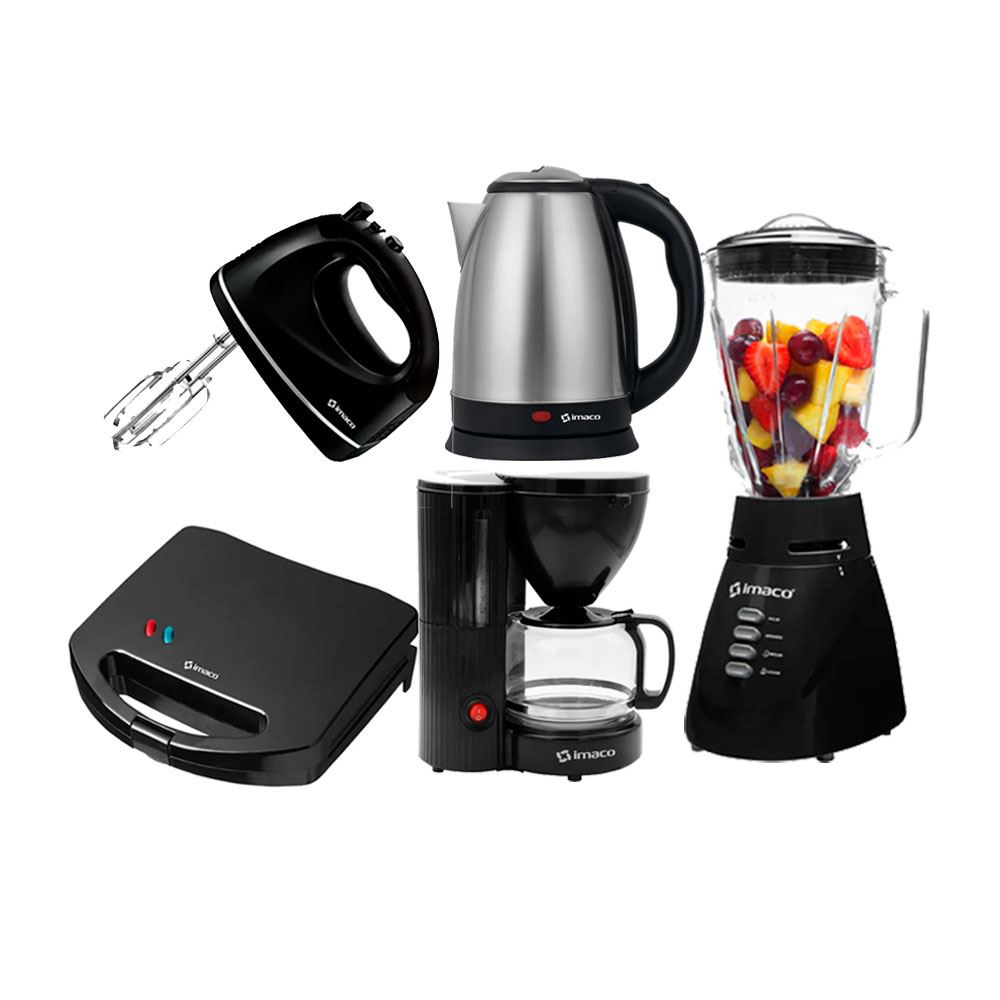 Combo Licuadora Imaco+ Cafetera+Hervidor+Sandw +Batidora