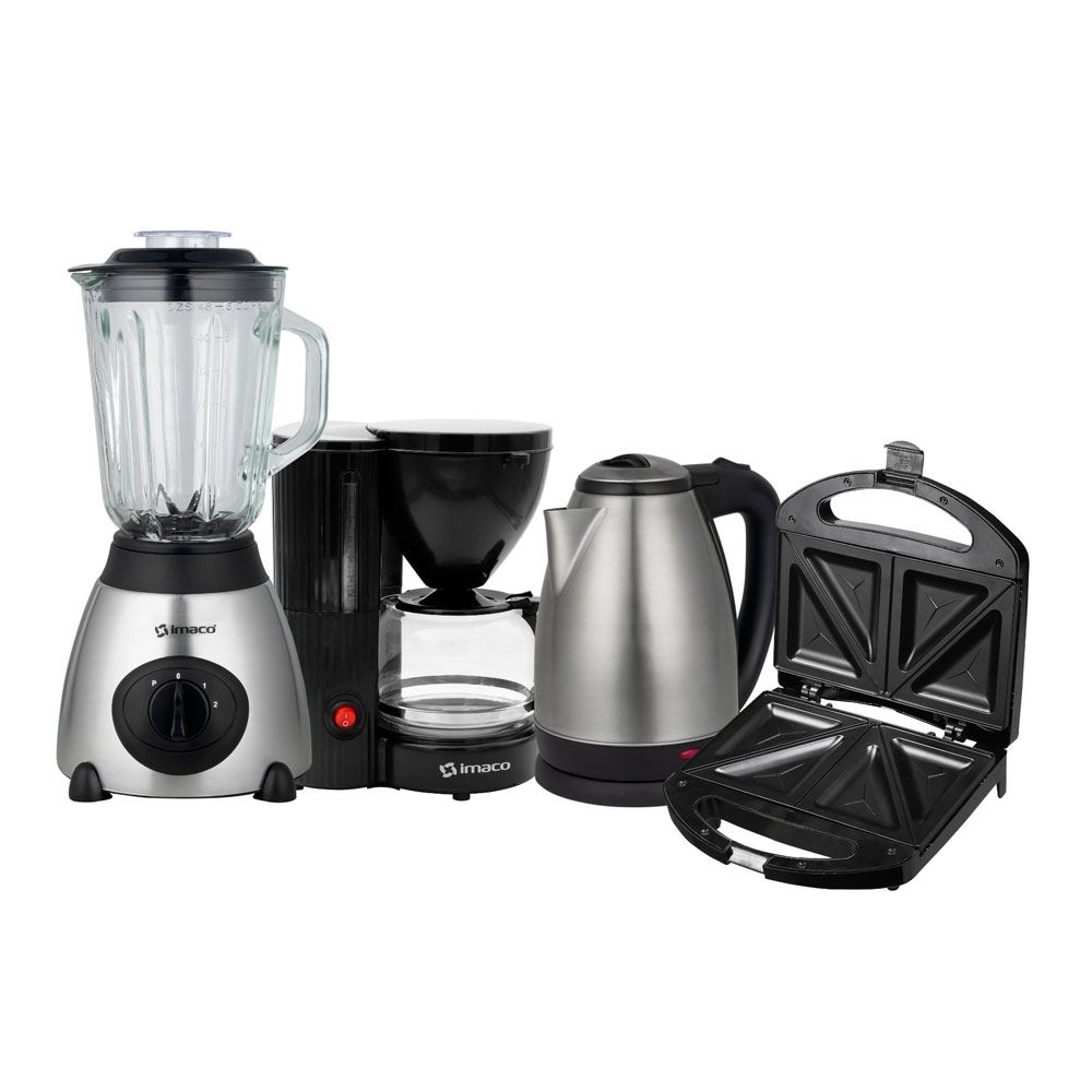 Combo Licuadora Imaco+ Hervidor+Sandw +Cafetera
