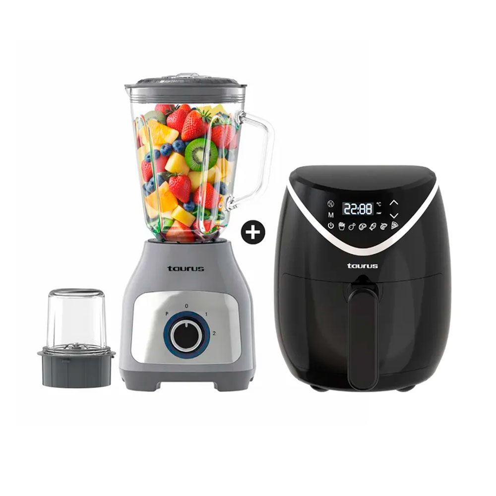 Combo Freidora Taurus 2.8lt+Licuadora 1.5lt 600W Silver P