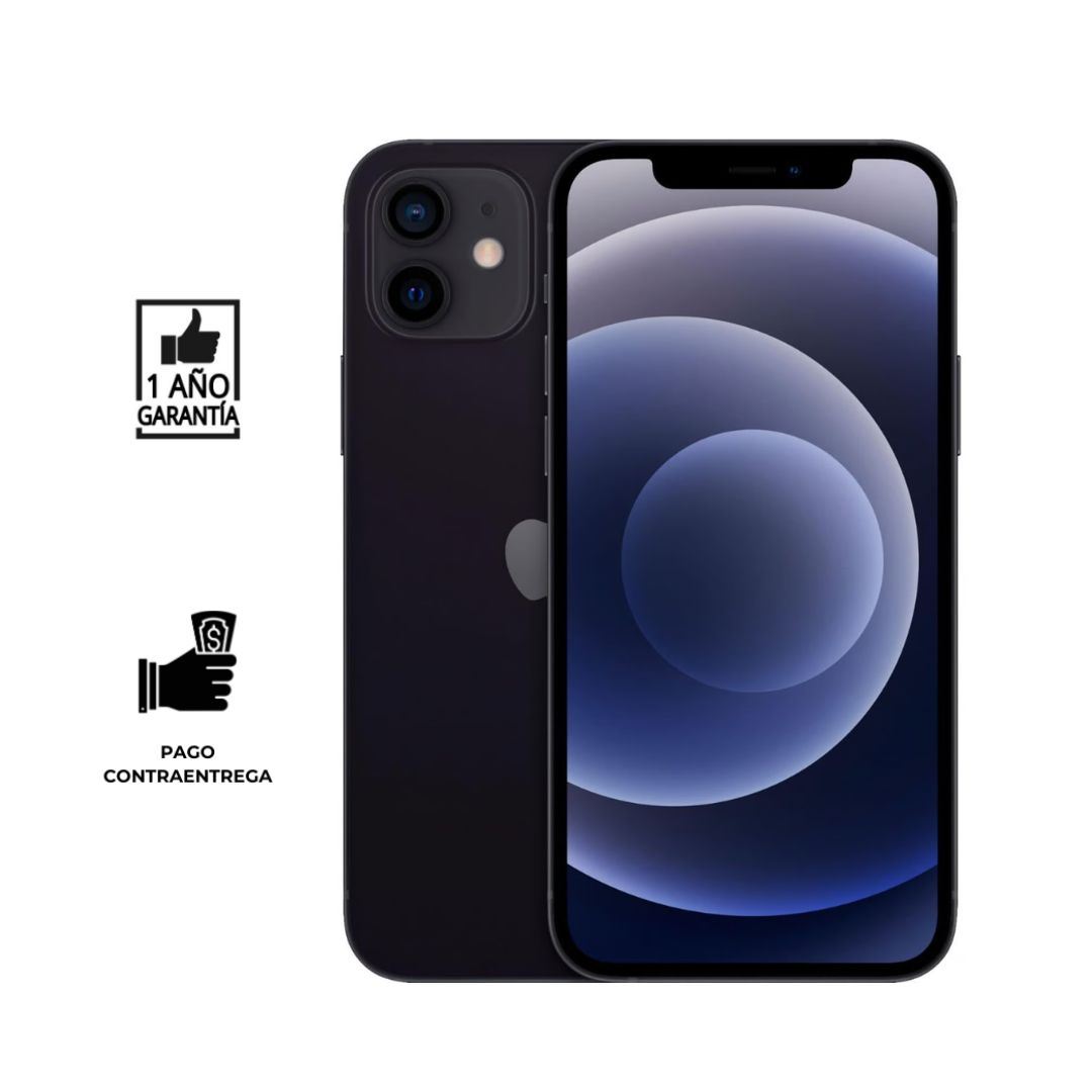 iPhone 12 Mini 128 Gb I Reacondicionado Grado A I color: Negro