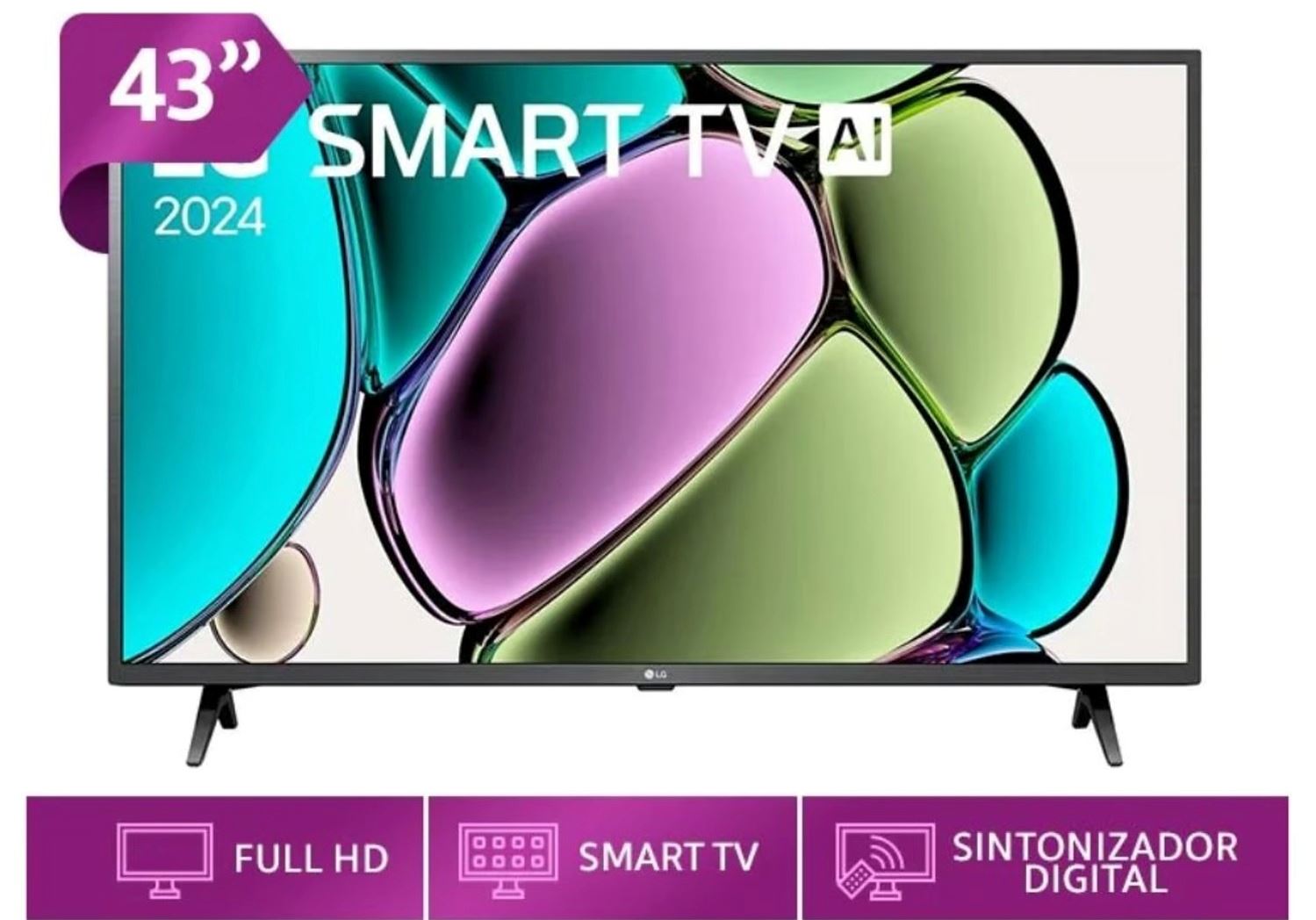 Televisor LG 43 FHD Smart TV ThinQ AI webOS 43LR6000PSA