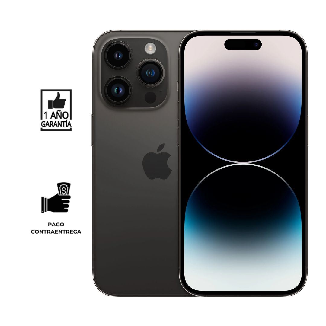iPhone 14 PRO (ESIM) 128GB I Reacondicionado Grado B I color: Negro Espacial