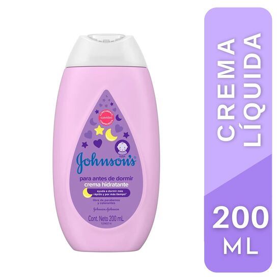 Johnson Crema Líquida Antes de Dormir - Frasco 200 ML