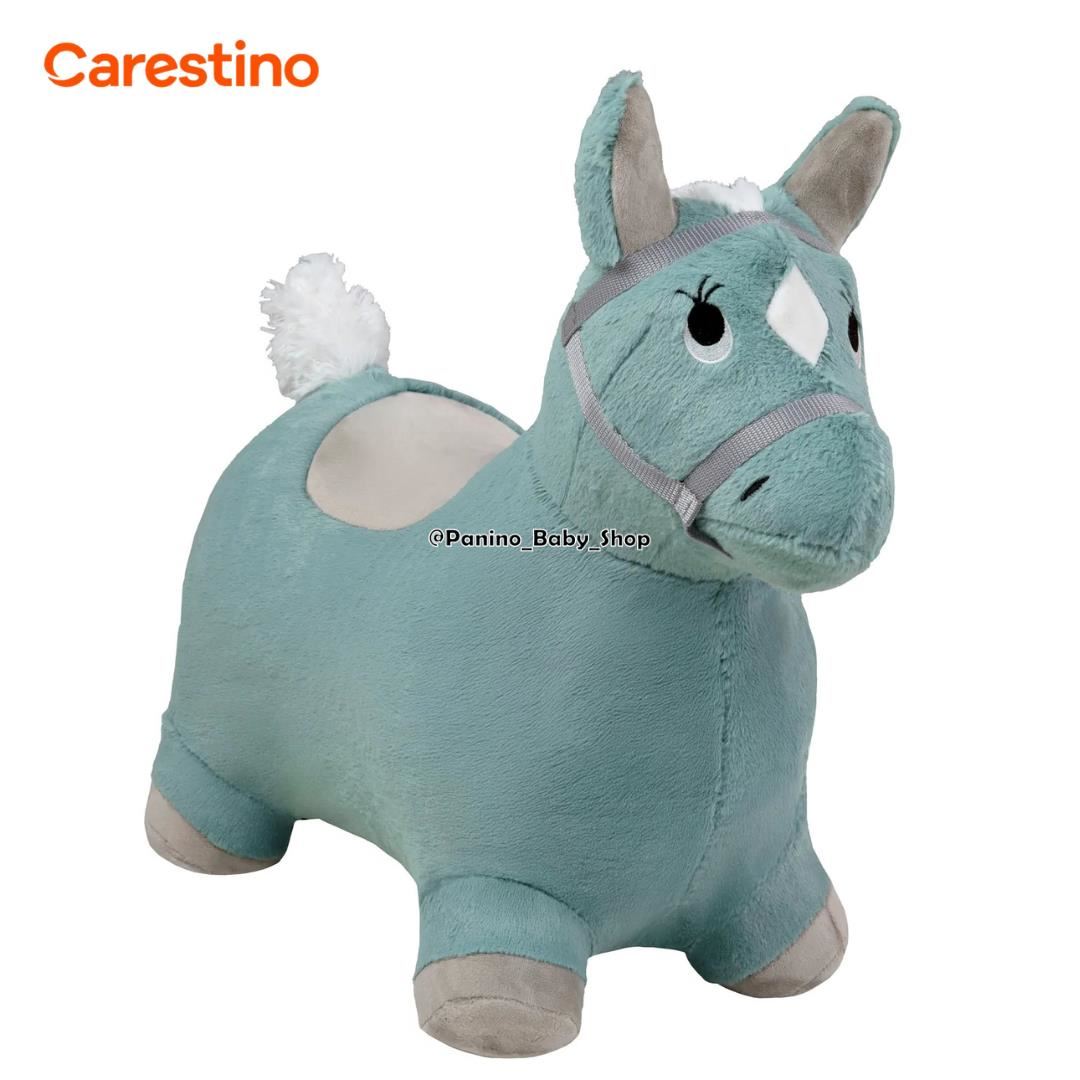 Saltarín Peluche Inflable para Bebé CARESTINO -ZOO- Caballo Verde