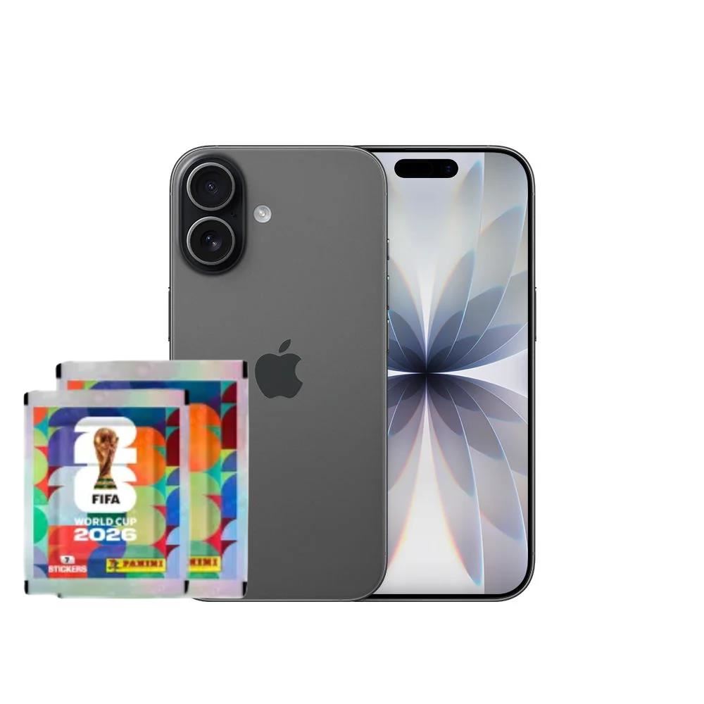 IPHONE 17 BLACK 256GB ESIM + 2 SOBRES PANINI
