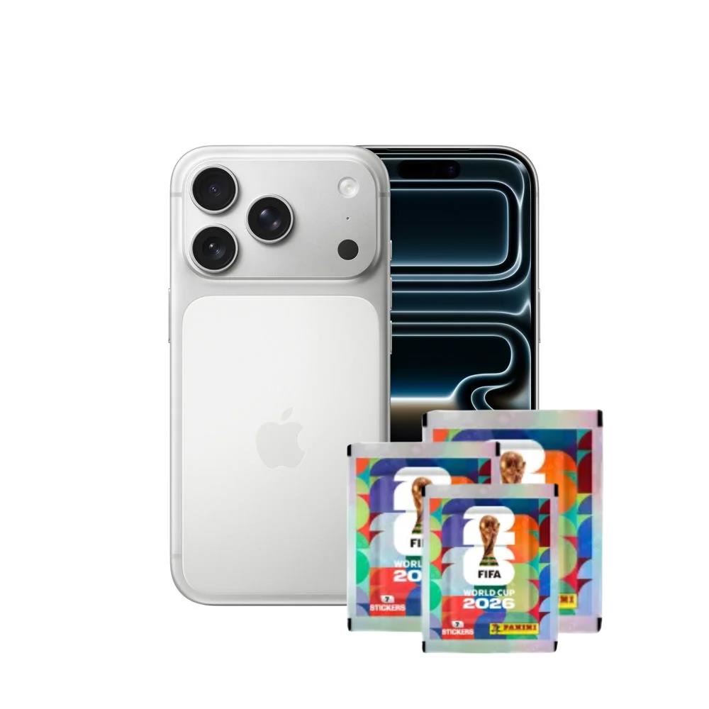 IPHONE 17 PRO MAX SILVER 256GB. - ESIM + 3 SOBRES PANINI