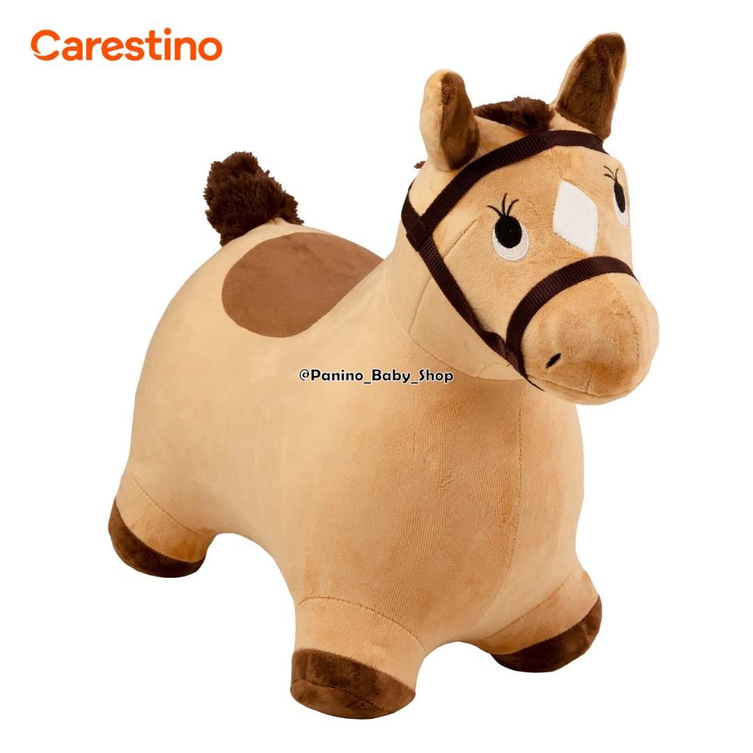 Saltarín Peluche Inflable para Bebé CARESTINO -ZOO- Caballo Marron