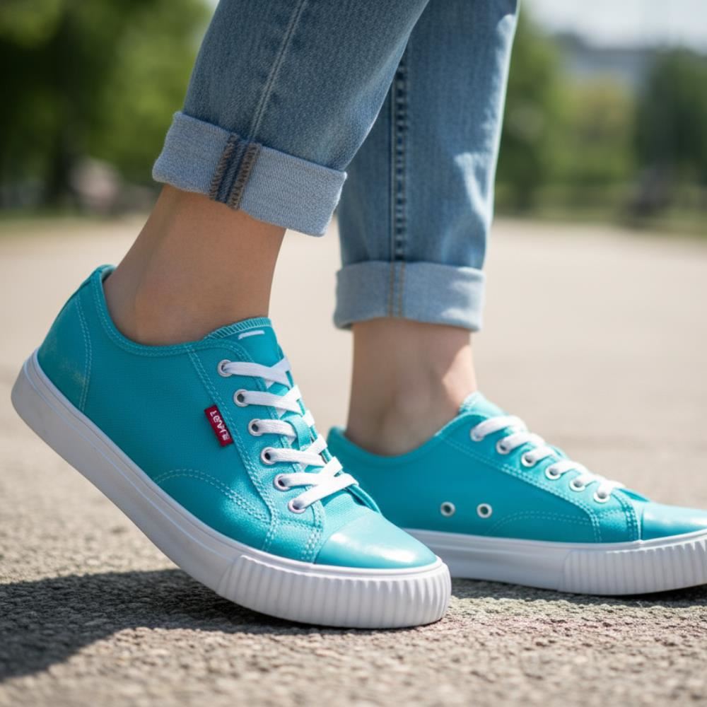 Zapatillas Levi's Anika C Celeste Turquesa Mujer - Talla 38.5 / 7.5 US