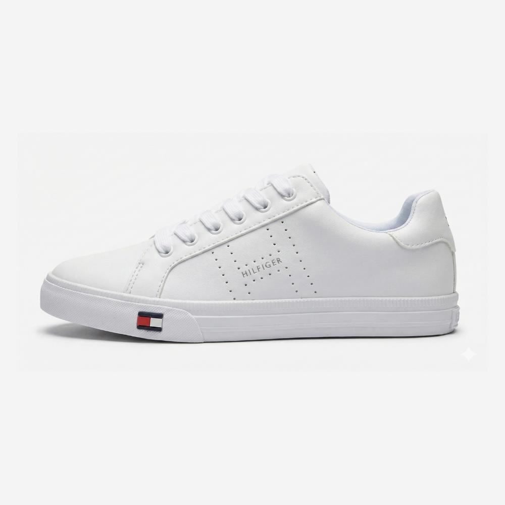 Zapatillas Tommy Hilfiger Luster Color Blanco Mujer - Talla 41 / 9.5 US