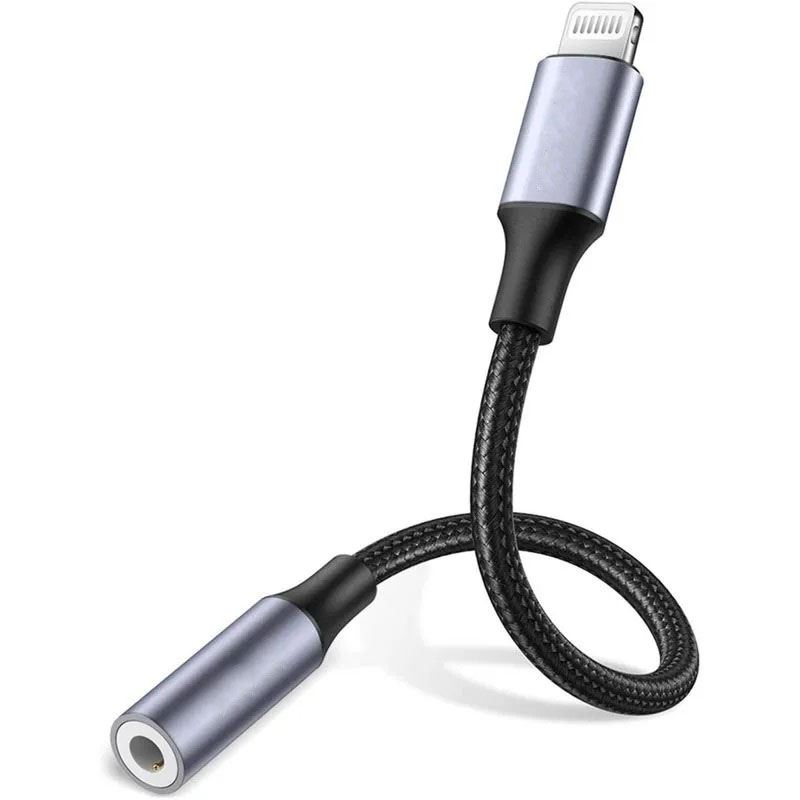 Cable Lightning a audio Jack 35mm Trenzado