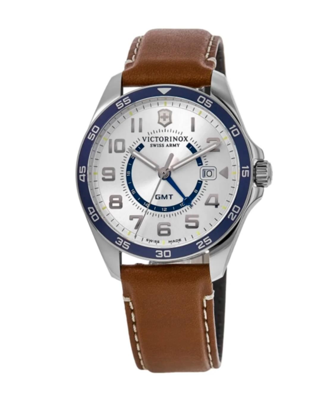 RELOJ VICTORINOX FIELDFORCE CUERO MARRON