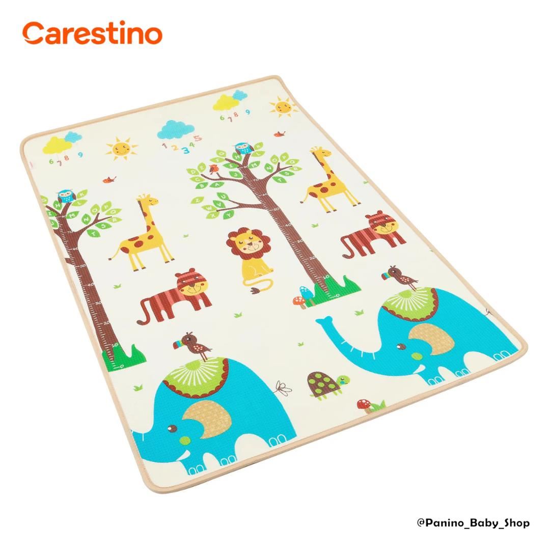 Alfombra Antigolpes Reversible 120x180 para niños -JUNGLA- Verde