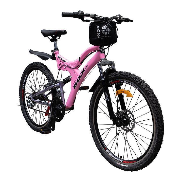 Bicicleta Box Doble Suspensión  Aro 26 - Rosada