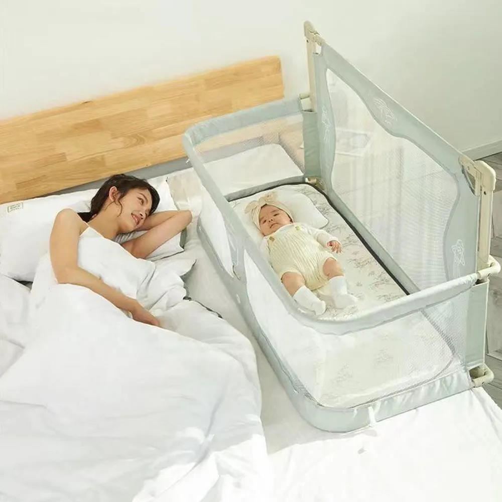 BARANDA CUNA COLECHO PLEGABLE PARA BEBES 3 EN 1 - GRIS