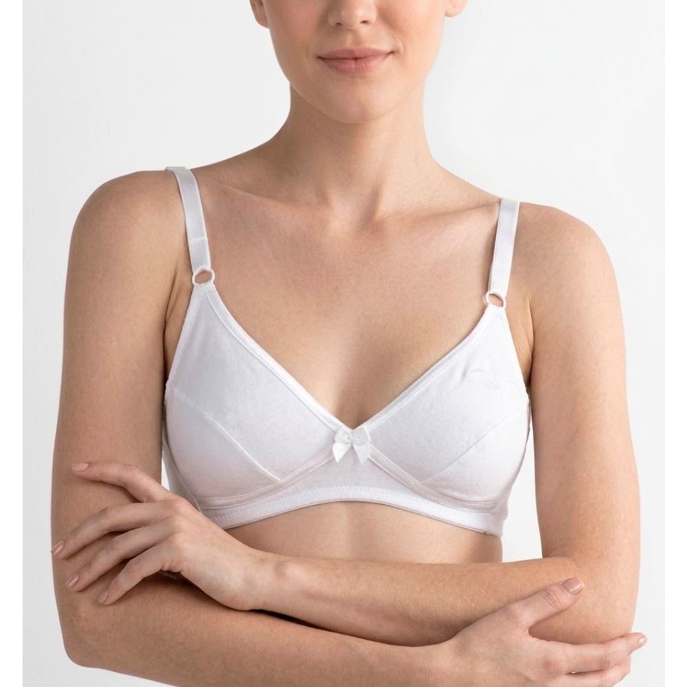 Brasier Peter Pan Realce Natural Copa B Algodón Blanco 7053