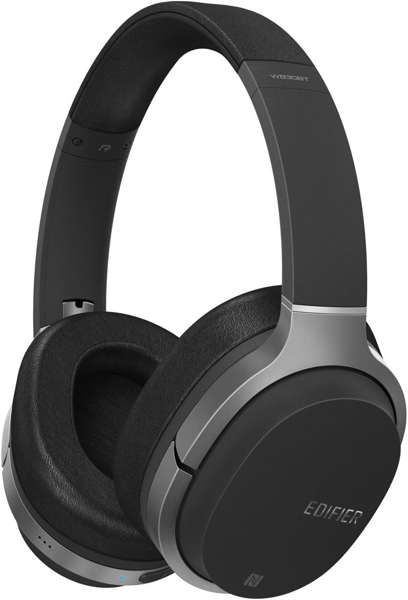 Edifier W830BT Auriculares Bluetooth Over Ear Hi-Fi con Micrófono y NFC Negro