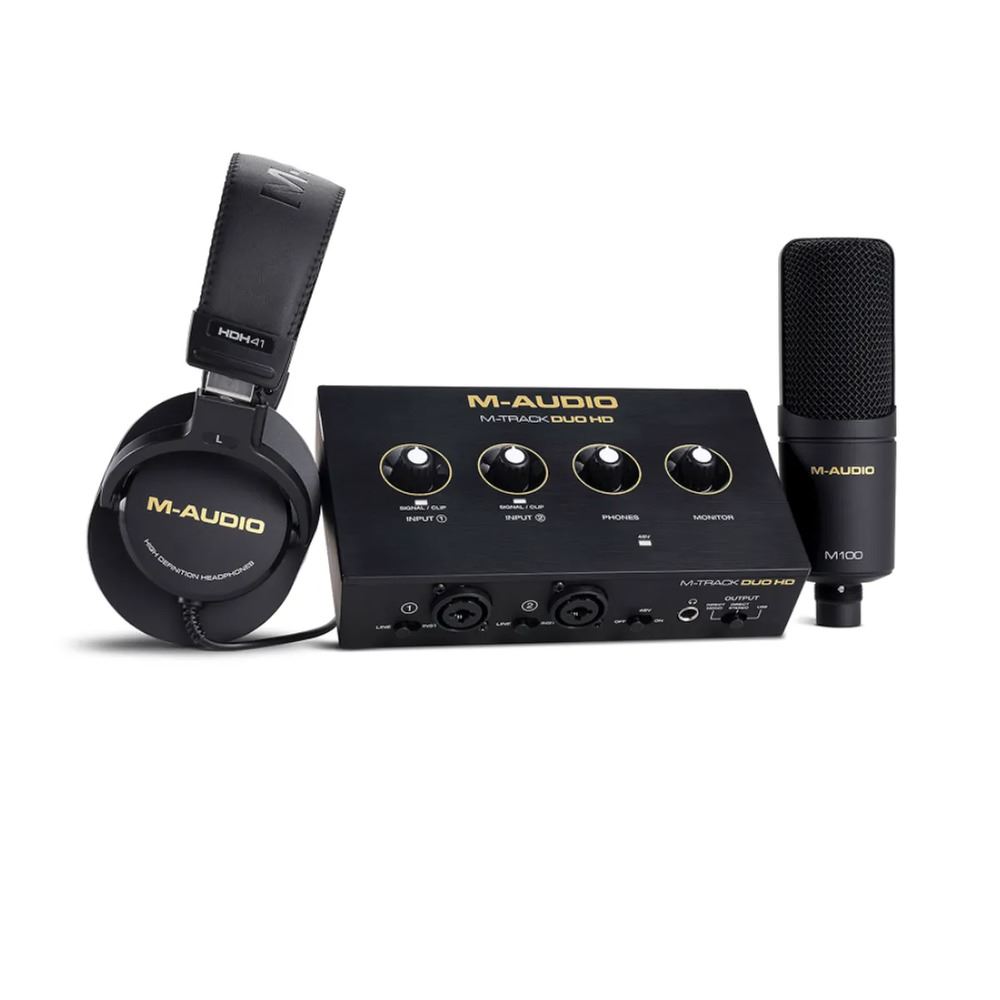 INTERFAZ DE AUDIO M-AUDIO M-TRACK DUO HD PACK